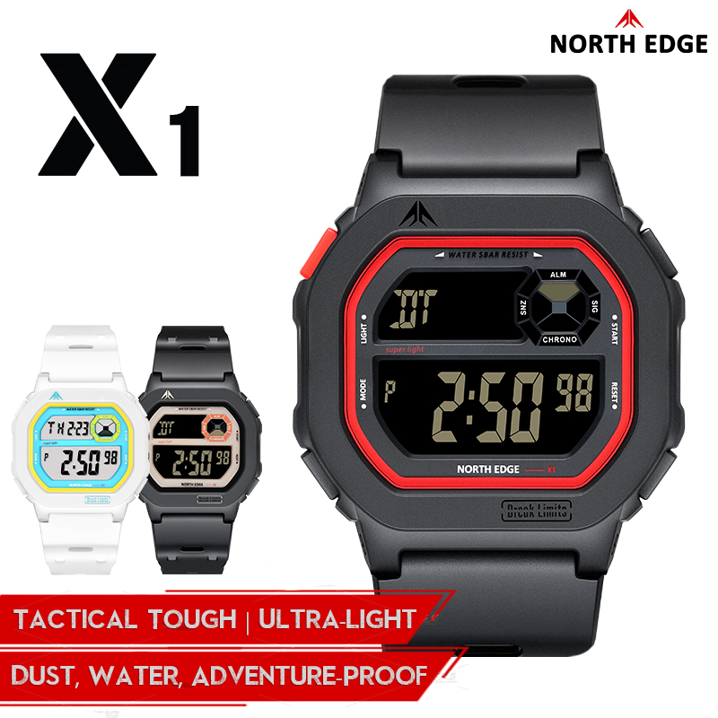 Altimeter Compass Watch - North edge x1 tela quadrada relógio