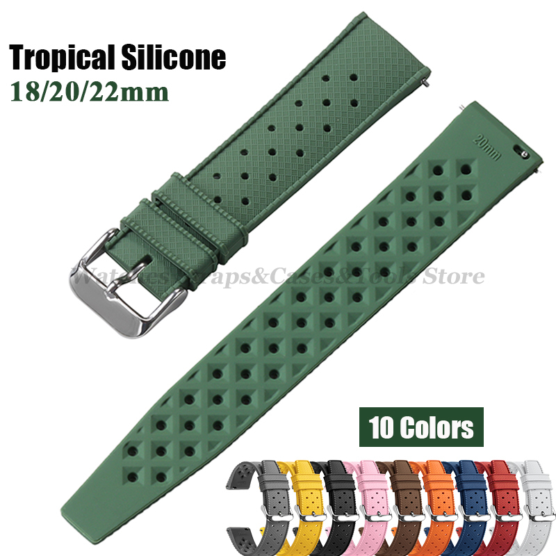 Citizen Watches Smartwatch - Pulseira de Silicone Tropical para Relógio