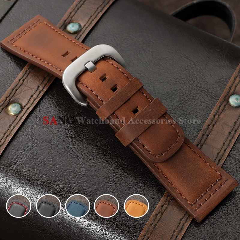 Watches Rolex Smartwatch - Pulseira de couro vintage de 28mm,