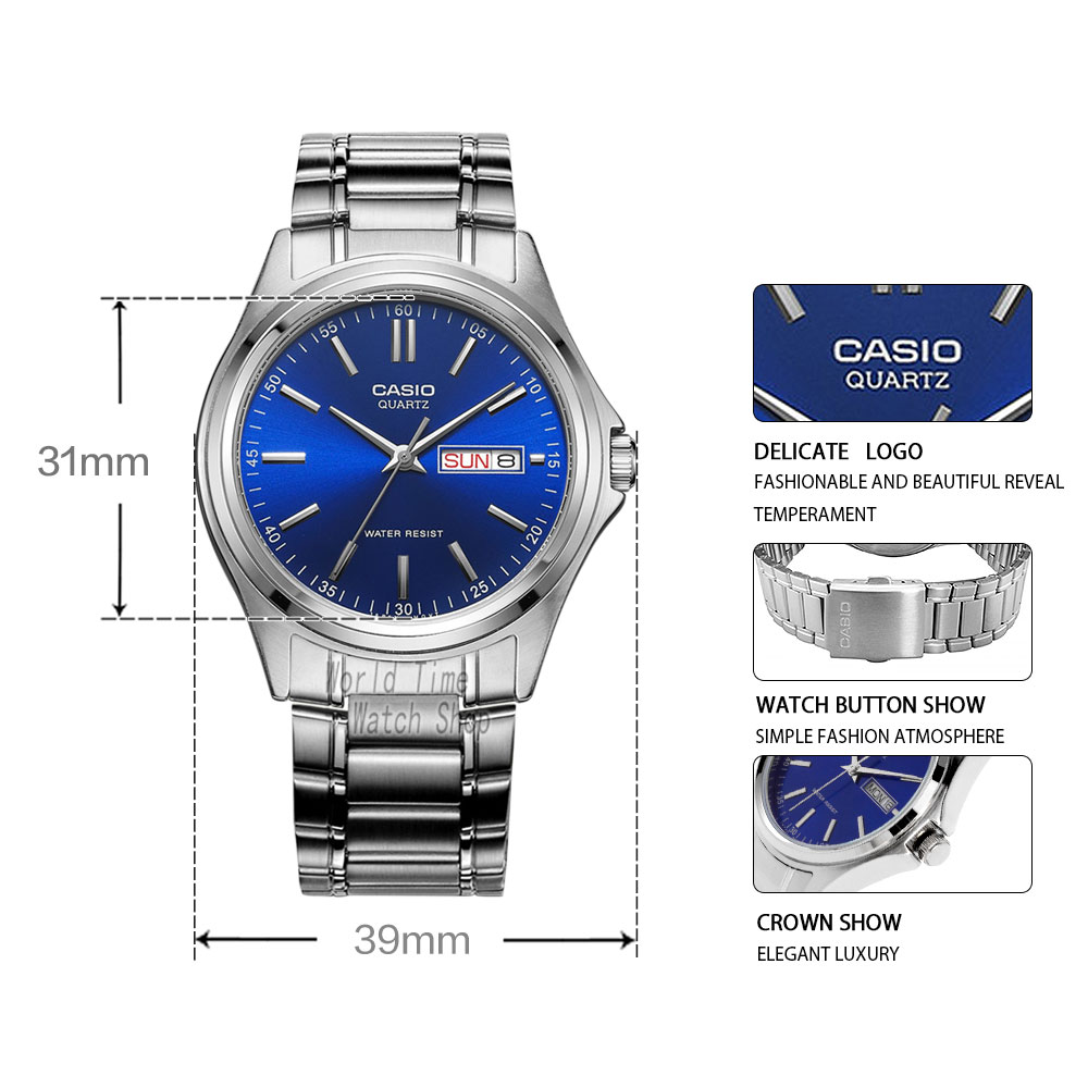 Smartwatch Casio Watches For Men - Relógio Casio Masculino Simples com Calendário