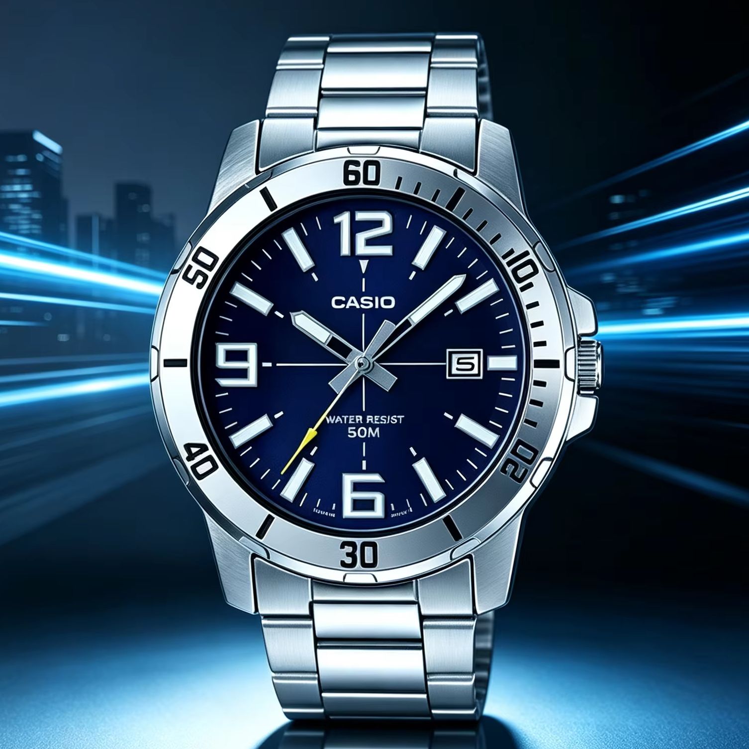 Smartwatch Casio Watches For Men - Relógio de Pulso Masculino Casio MTP‑VD01D