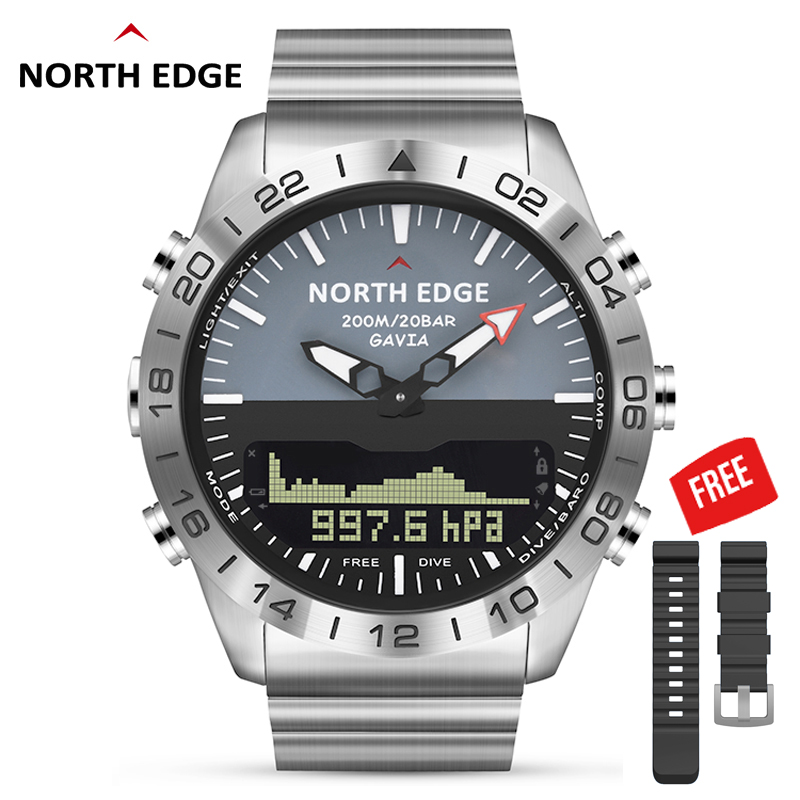 Altimeter Compass Watch - Homens Dive Sports Digital relógio Mens