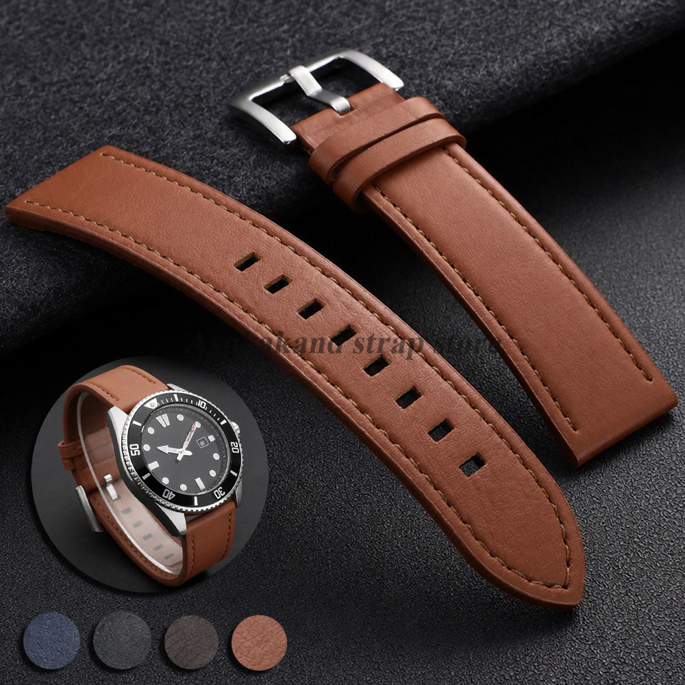 Watches Rolex Smartwatch - Pulseira de relógio em couro costurado,