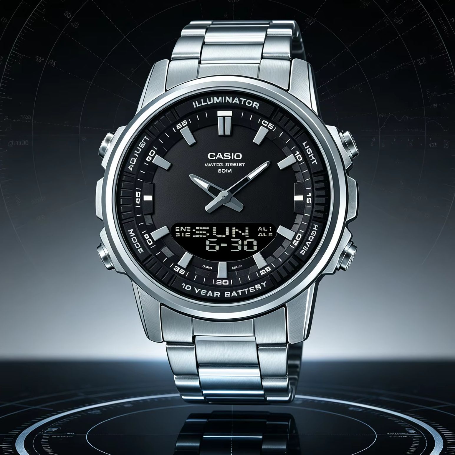 Smartwatch Casio Watches For Men - Casio AMW‑880D | Relógio Masculino em