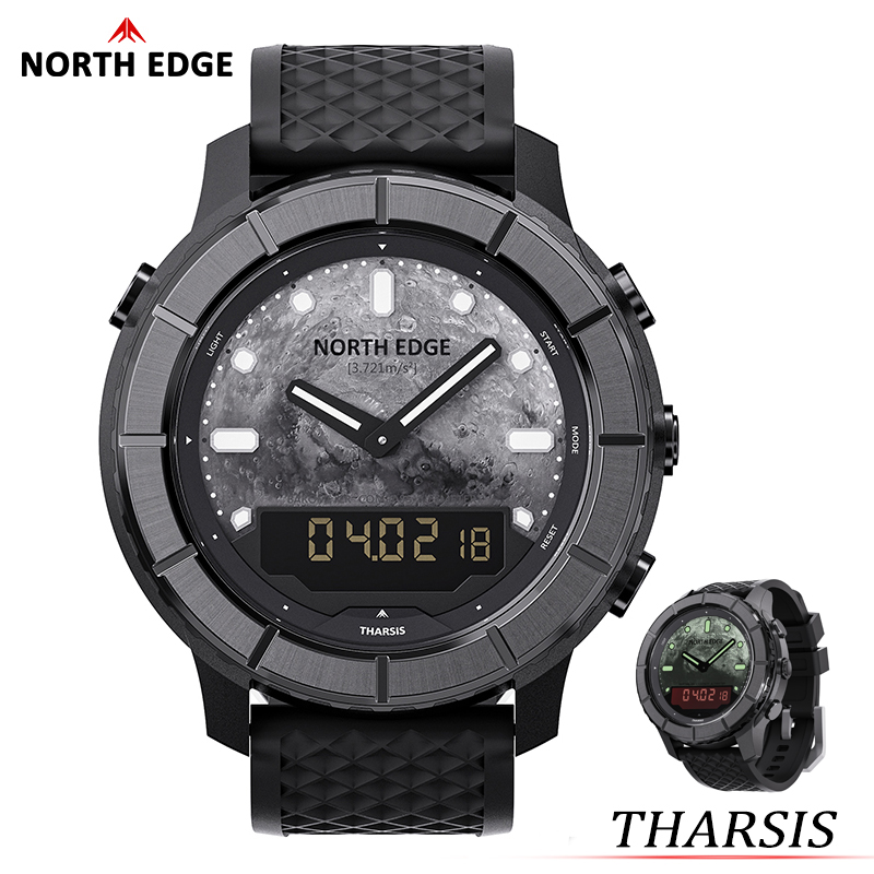 Altimeter Compass Watch - Relógio Masculino NORTH EDGE 2026 THARSIS