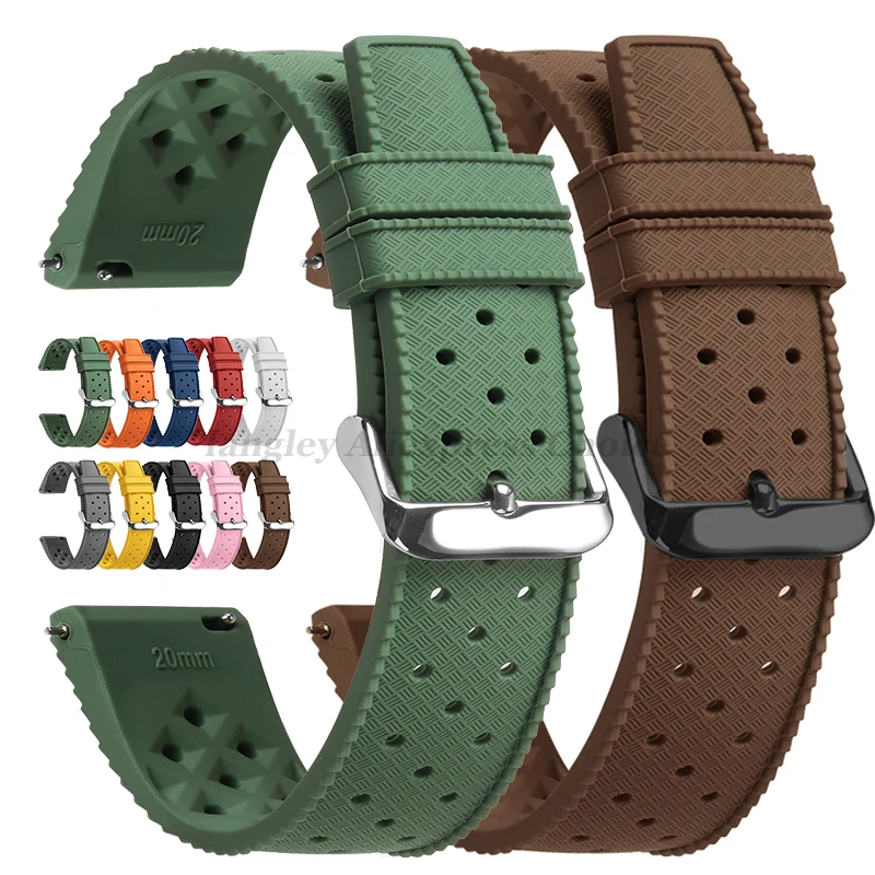 Citizen Watches Smartwatch - Pulseira de relógio de silicone tropical,