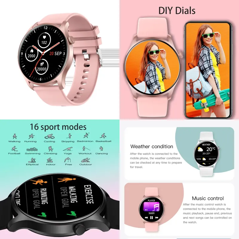 Smartwatch Watches For Men - Relógio Inteligente SENBONO MAX8 para Homens