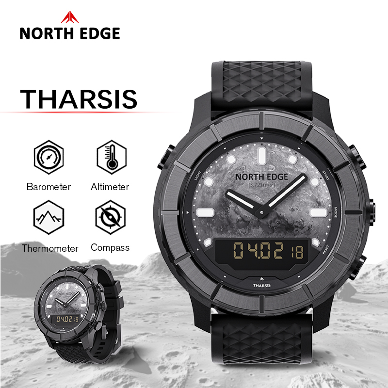Altimeter Compass Watch - Relógio Digital de Fibra de Carbono