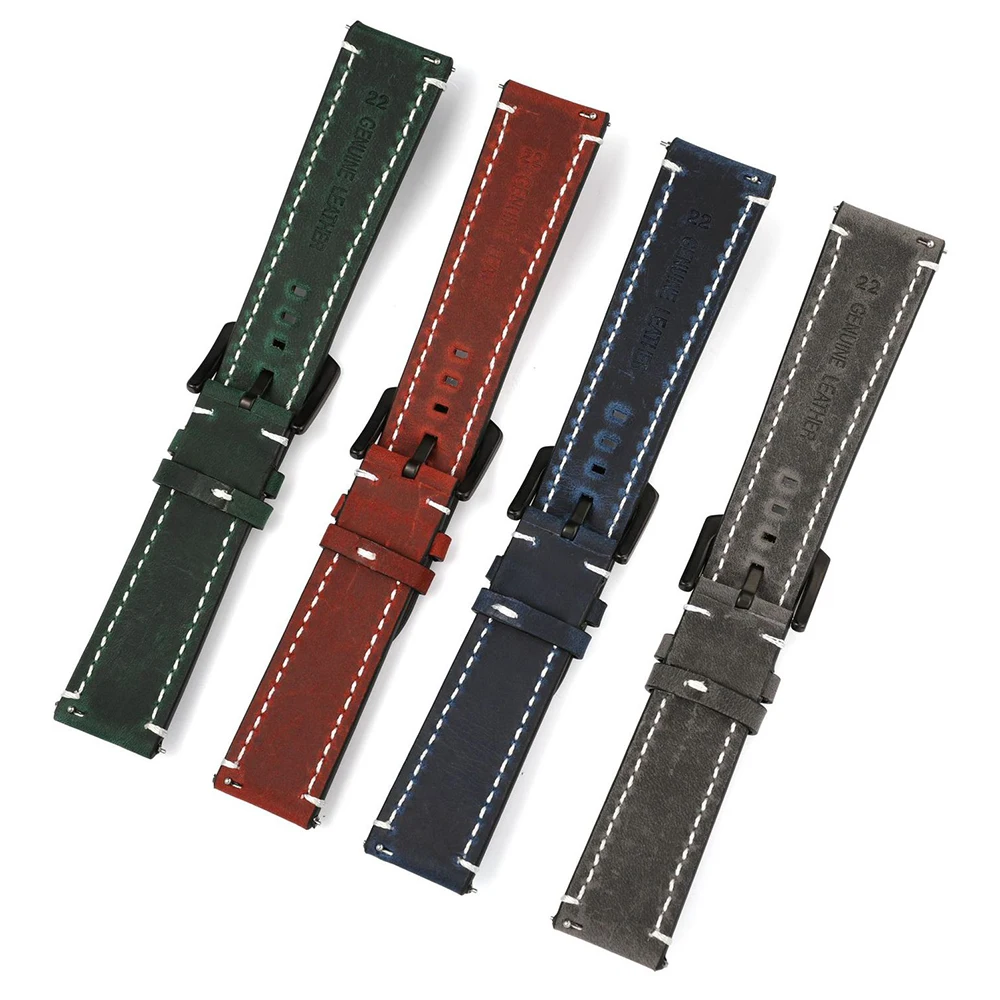 Correia de relógio de couro ge - Watches Rolex Smartwatch avaliação e preço
