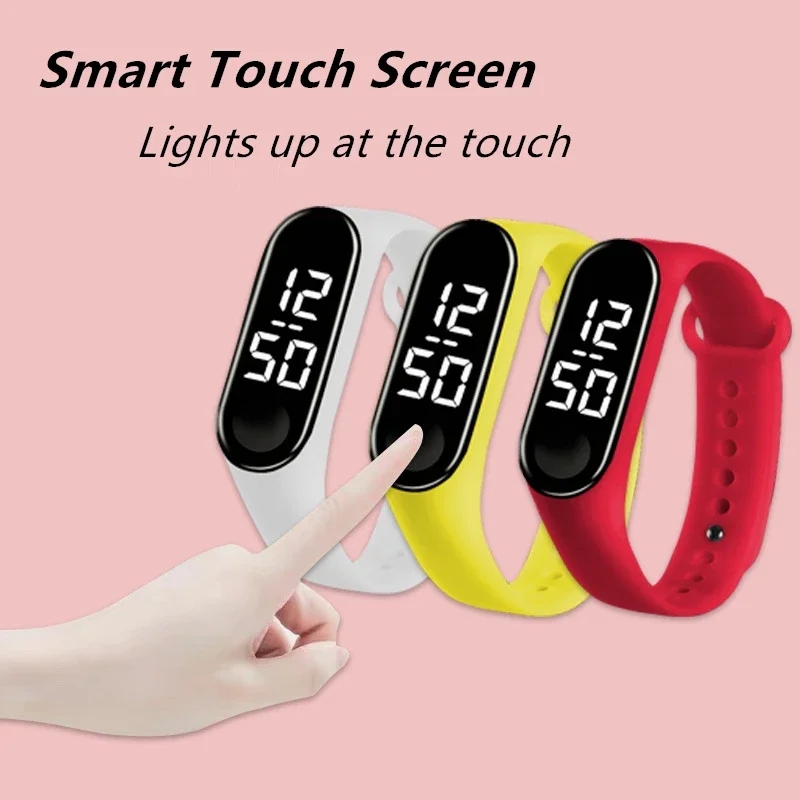 2025 novas crianças toque inte - Smartwatch Digital Watches For Kid Boy avaliação e preço