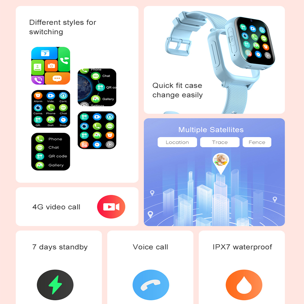 Relógio inteligente crianças 4 - Smartwatch Watches For Kids With Gps avaliação e preço