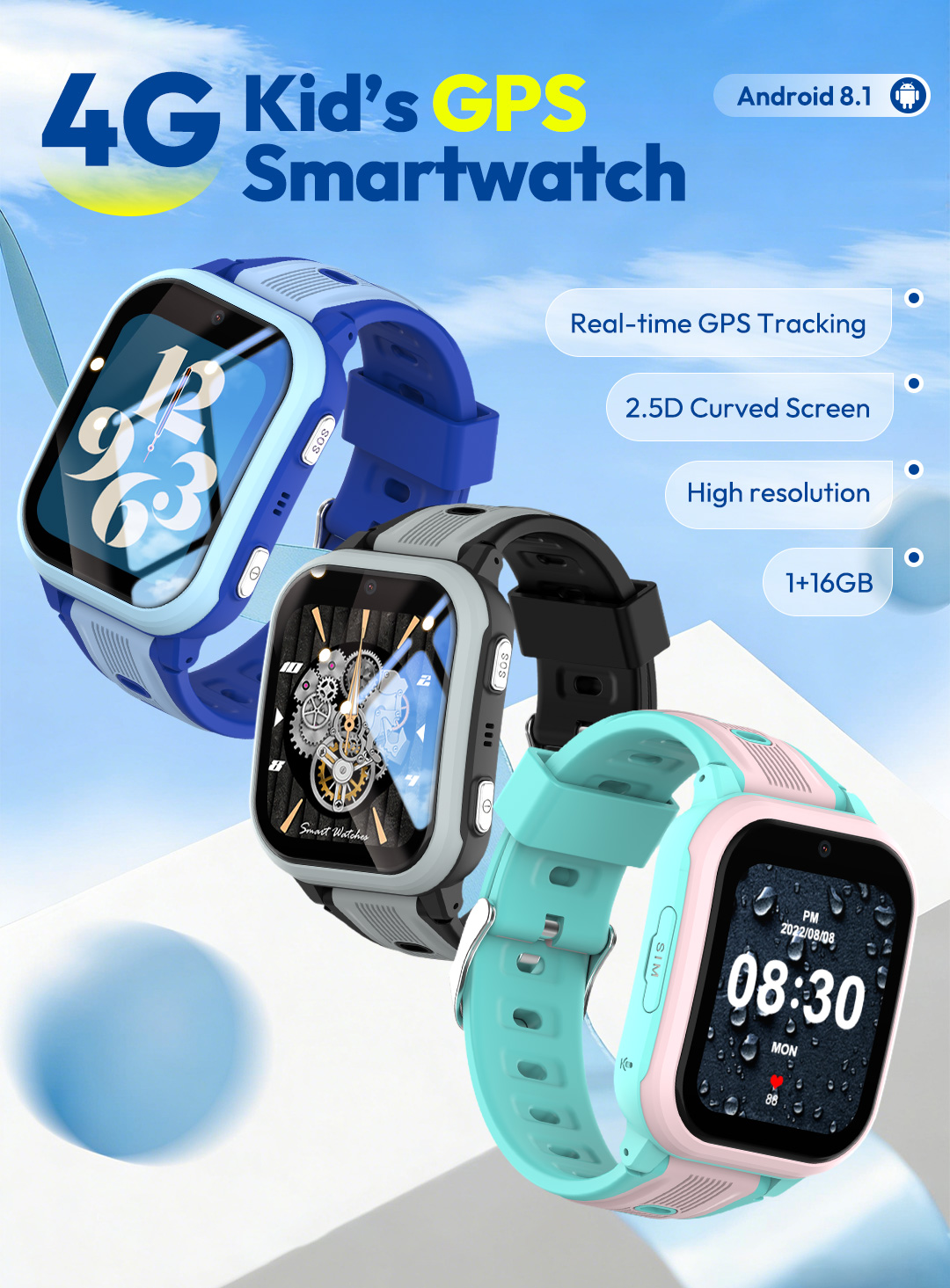 Relógio Inteligente Infantil W - Smartwatch Watches For Kids With Gps avaliação e preço