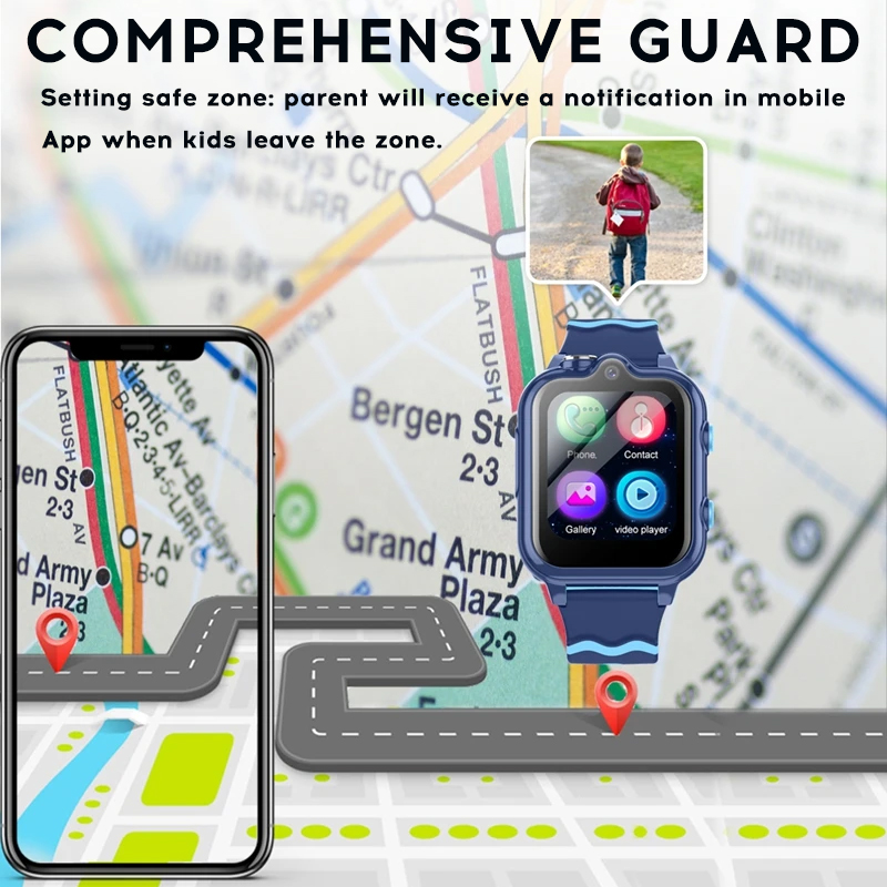 Relógio Inteligente Yoateo par - Smartwatch Watches For Kids With Gps avaliação e preço