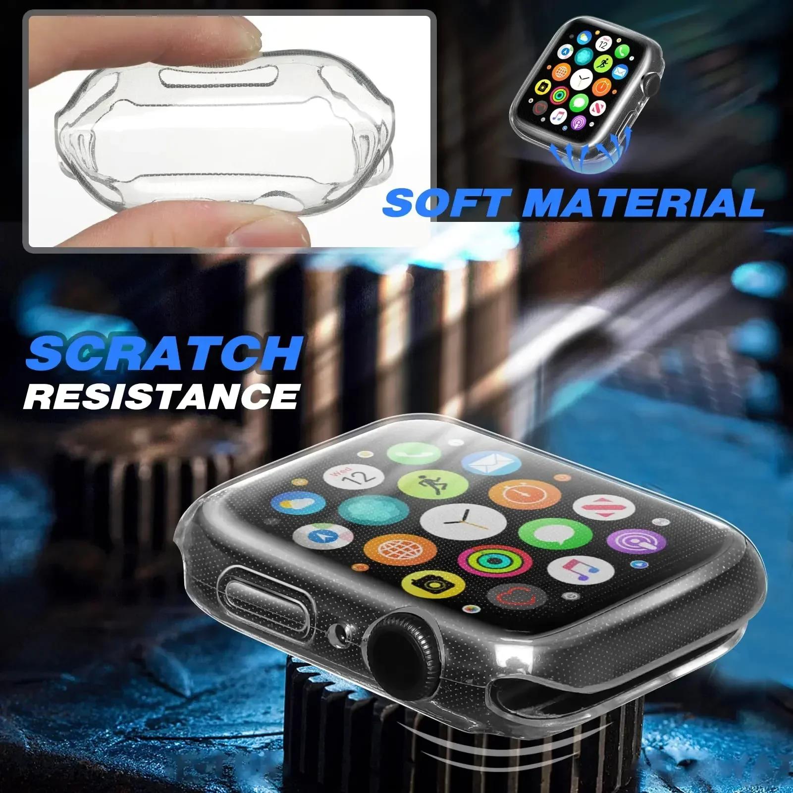 Capa para apple watch case 44m - Watches Not Smartwatch avaliação e preço