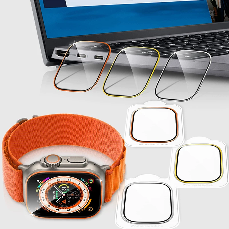 Vidro temperado para apple wat - Smartwatch Watches For Men avaliação e preço