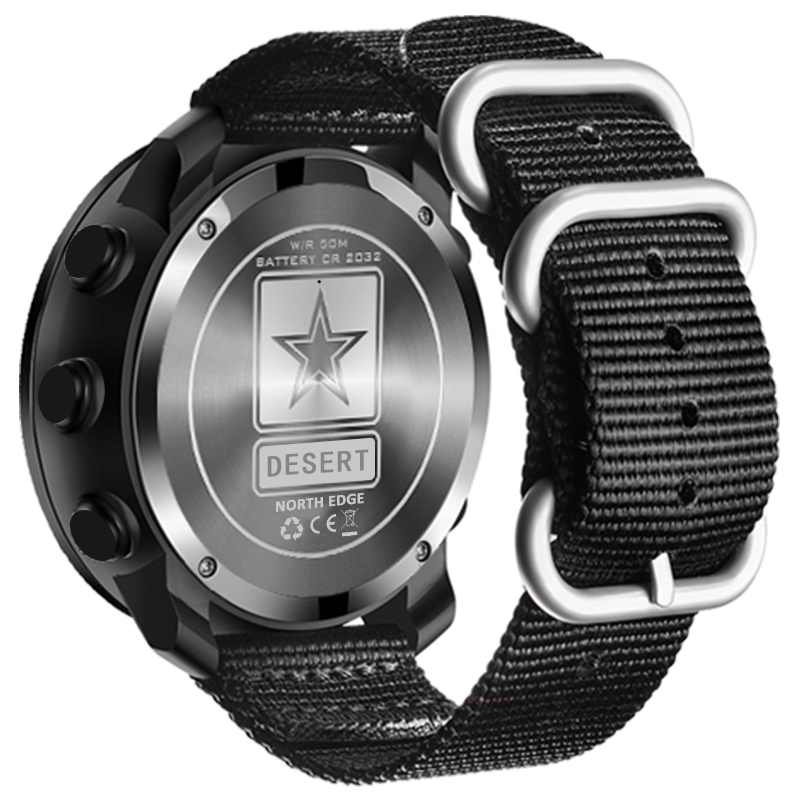 North edge deserto relógio dig - Altimeter Compass Watch avaliação e preço
