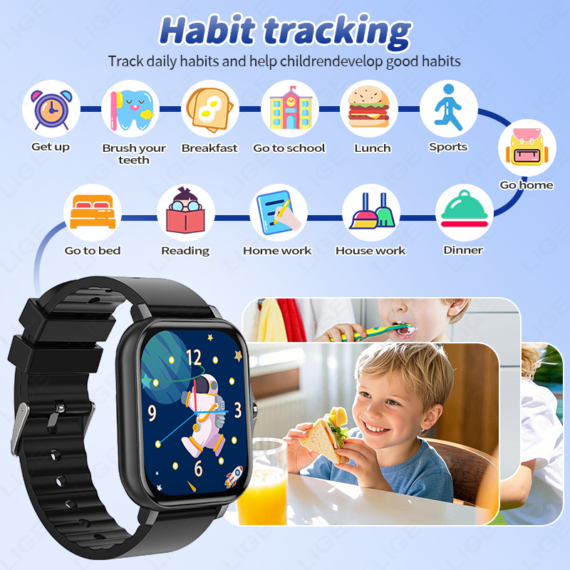 Lige 2025 audiolivro crianças  - Smartwatch Digital Watches For Kid Boy avaliação e preço