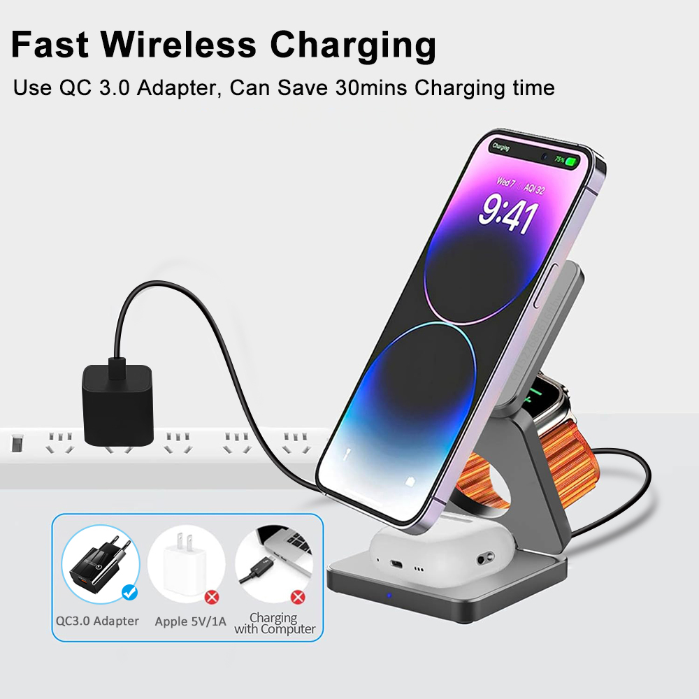 Suporte de carregador sem fio  - Smartwatch Watches Compatible With Iphone avaliação e preço