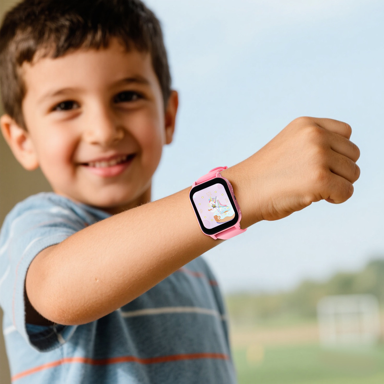 Relógio Inteligente Infantil c - Smartwatch Pink Watches For Kids avaliação e preço