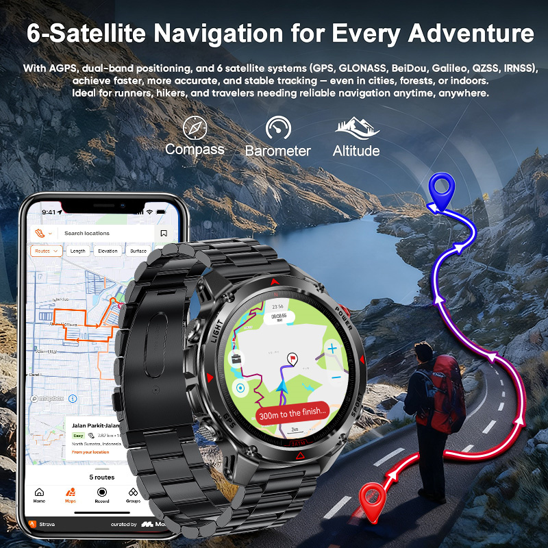 T-rex 3 pro grau militar agps  - Altimeter Compass Watch avaliação e preço