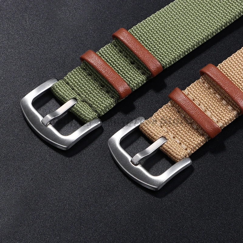 20mm 22mm lona náilon remendo  - Watches Rolex Smartwatch avaliação e preço