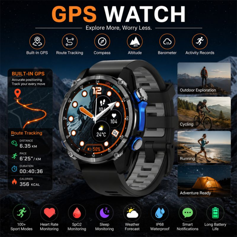 Relógio Inteligente HD350 Pro  - Altimeter Compass Watch avaliação e preço