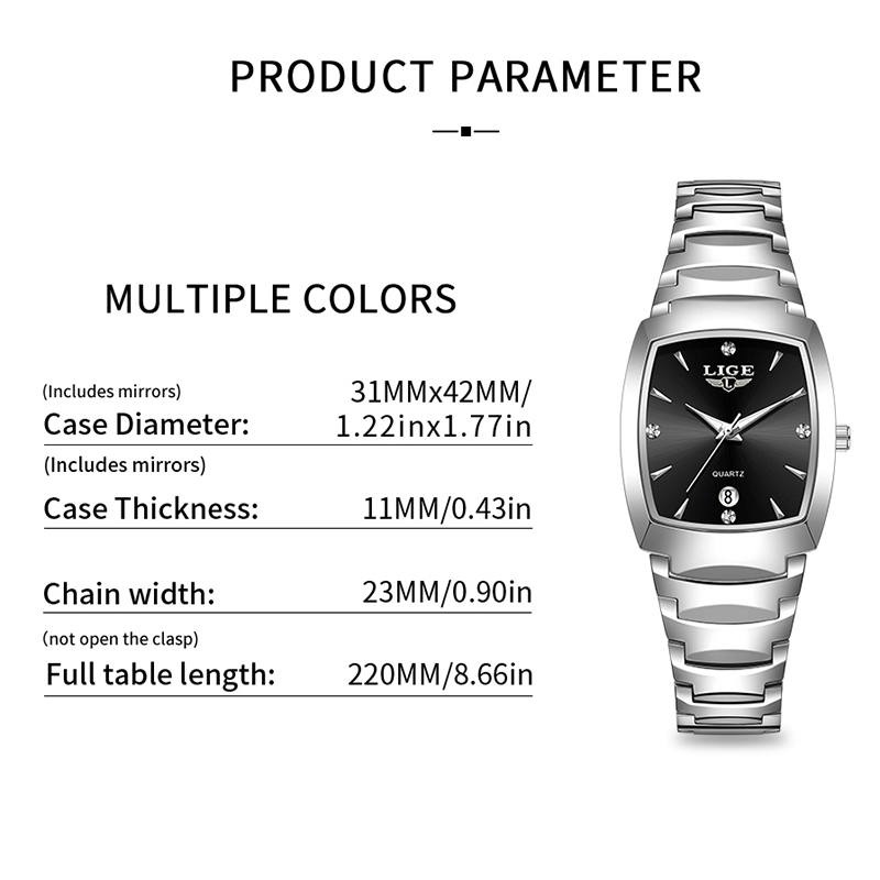 Lige relógio feminino de luxo, - Ladies Fashion Watch avaliação e preço