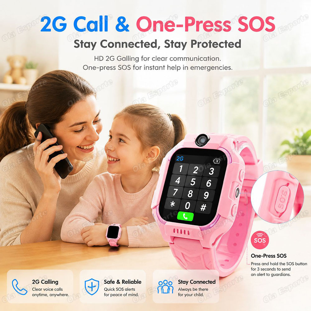 Novo Relógio Inteligente GPS 5 - Smartwatch Watches For Kids With Gps avaliação e preço