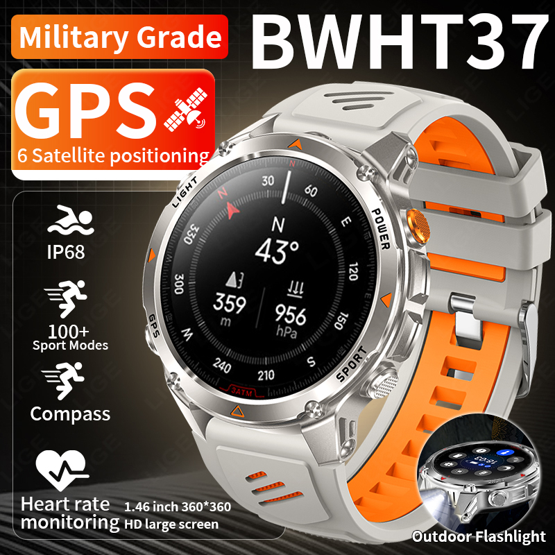Lige robusto gps pista relógio - Smartwatch Watches For Men avaliação e preço