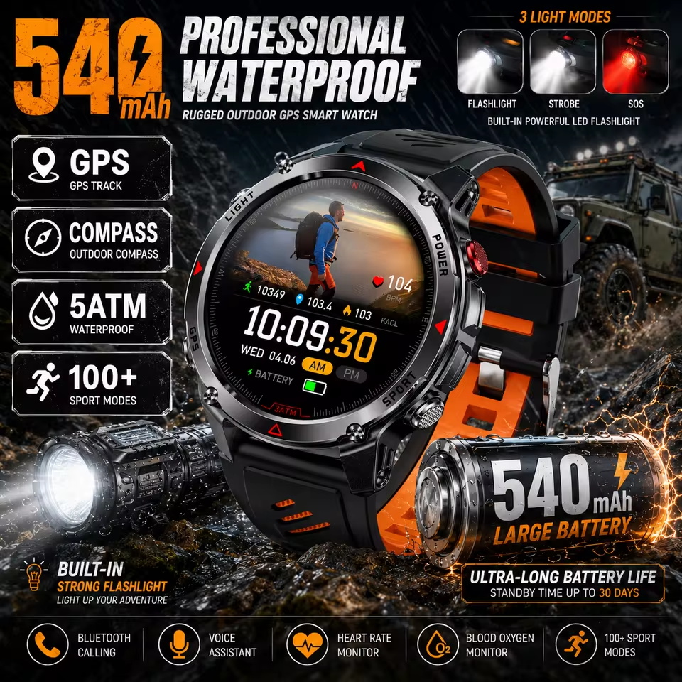 Relógio Inteligente Militar 54 - Altimeter Compass Watch avaliação e preço