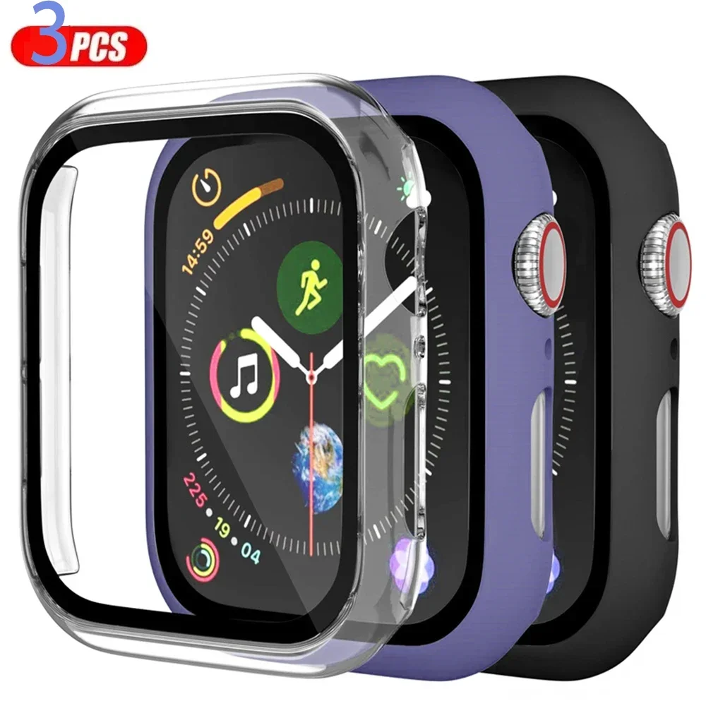 3 pacote de vidro + capa para  - Watches Not Smartwatch avaliação e preço