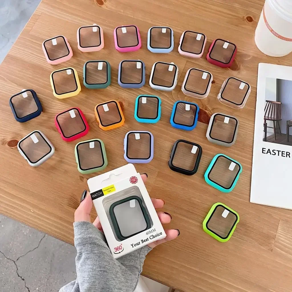 3 pacote de vidro + capa para  - Watches Not Smartwatch avaliação e preço